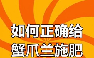 如何科学施肥，延长蟹爪兰的花期（蟹爪兰肥料选择与施肥技巧）