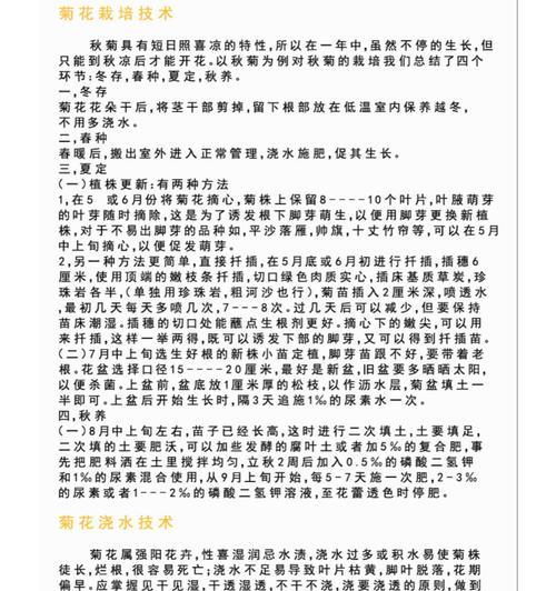 探秘菊花的生长环境与特点（从土壤到花期，了解菊花的成长秘密）-第2张图片-绿意生活